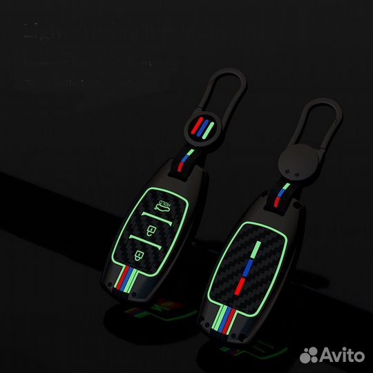 Чехол на ключ Hyundai Palisade / Хендай Палисад Silver