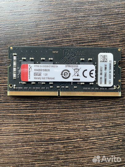 Kingston hyperx impact ddr4 8 GB 2666мгц