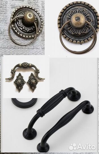Ручки кронштейны гвозди разные филигрань углы