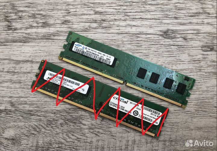 Оперативная память Samsung 1GB DDR2