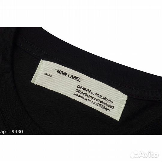 Off white футболка Чёрная