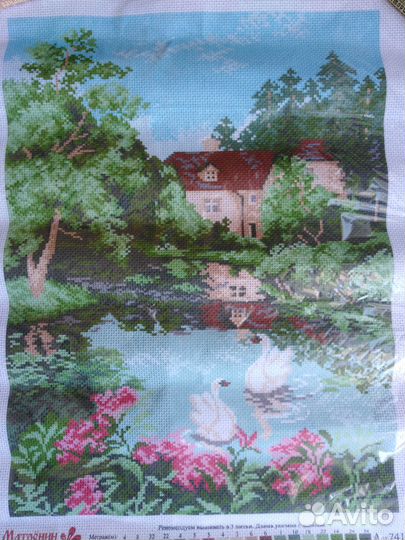 Канва с рисунком для вышивания