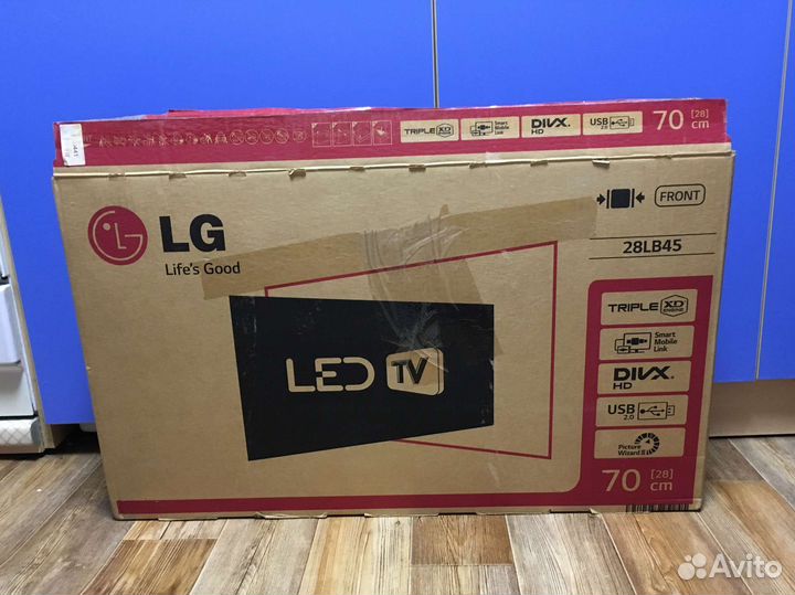 Коробка от телевизора LG 28 дюймов 70 см