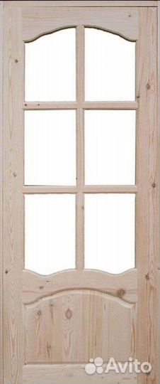 Новая дверь межкомнатная из массива с коробкой