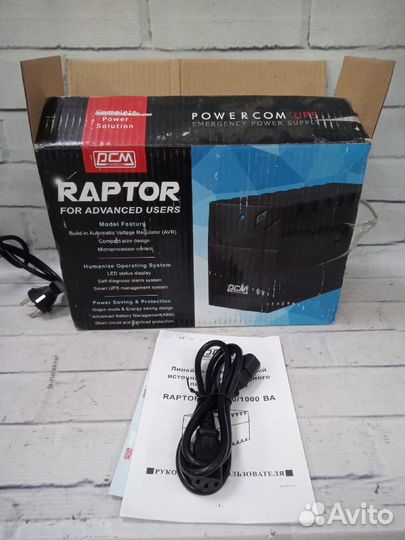 Ибп Powercom Raptor RPT-600A