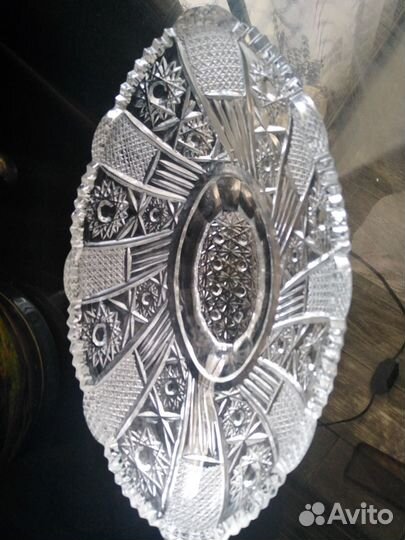 Ваза хрустальная, состояние идеальное