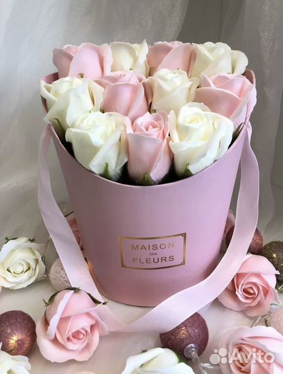 Букет из мыльных роз 11 штук