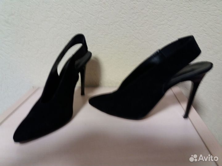 Замшевые туфли 37-38 разм., доставка