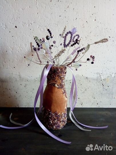 Букет из бусин