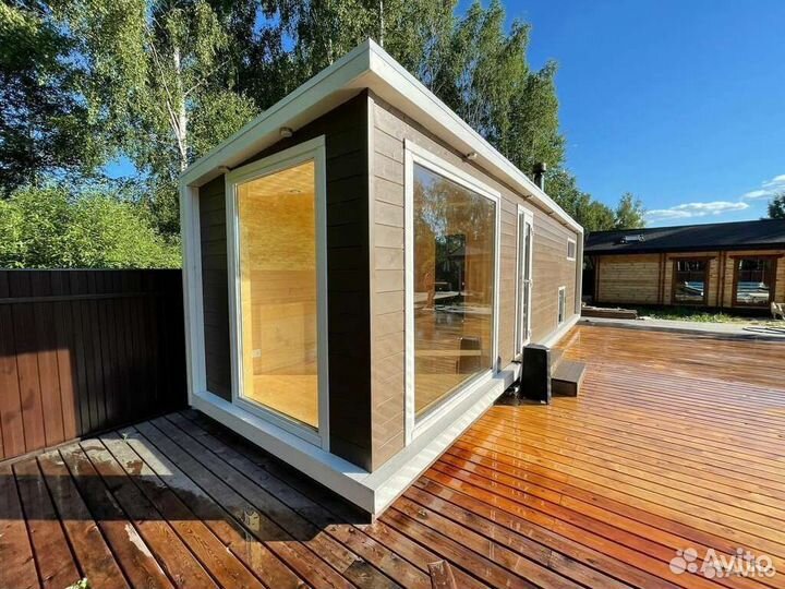 Мобильная баня под ключ с доставкой