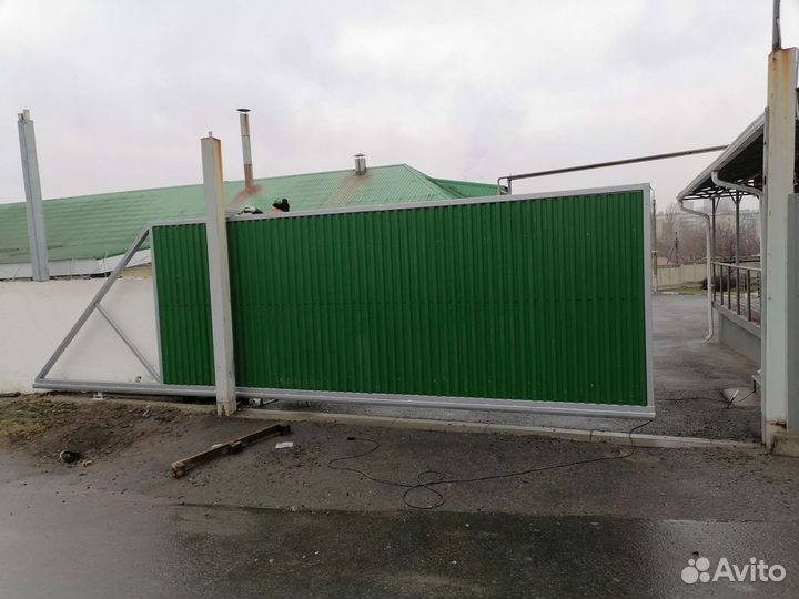 Откатные ворота под ключ