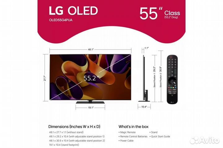 Телевизор LG oled55G4R