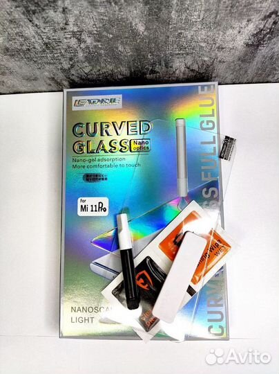 Стекло с лампой и уф клеем xiaomi Mi 11 и 11 Pro