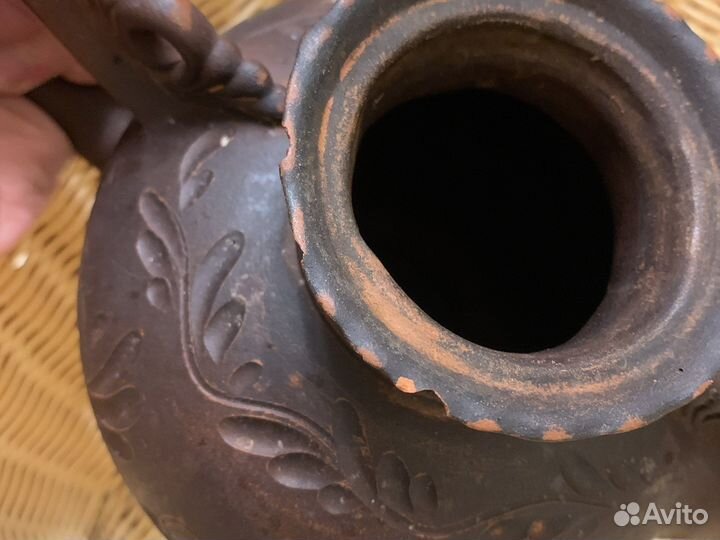 Чайник глиняный, Графин и рюмки набор