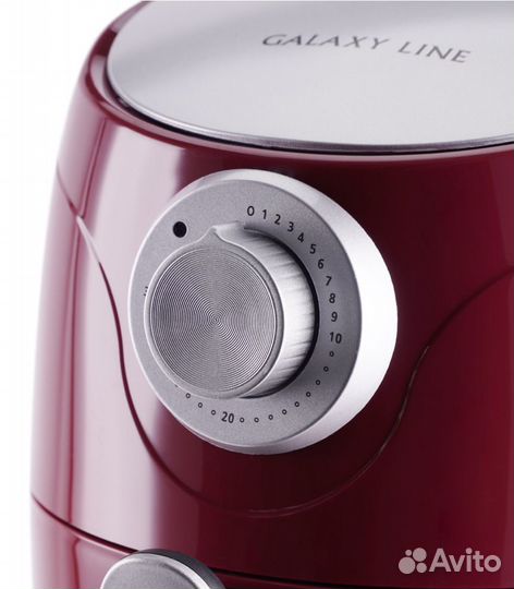 Аэрогриль Galaxy Line GL2522, 1100 Вт, красный