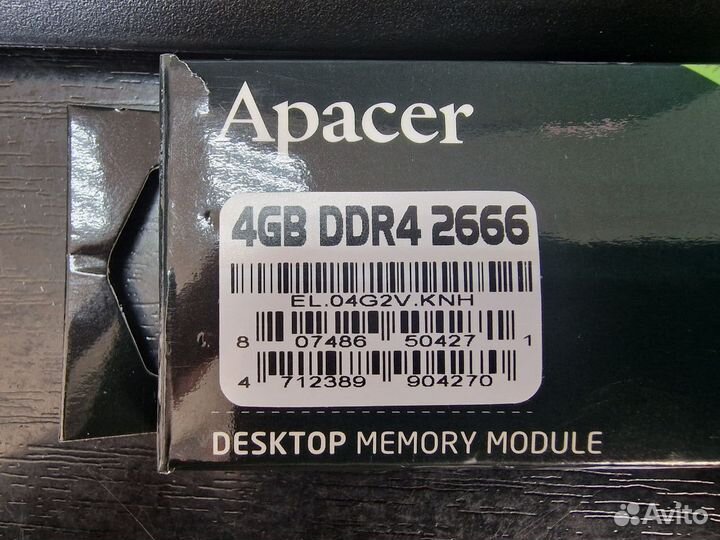 Оперативная память Apacer 4GB DDR4 2666 CL19