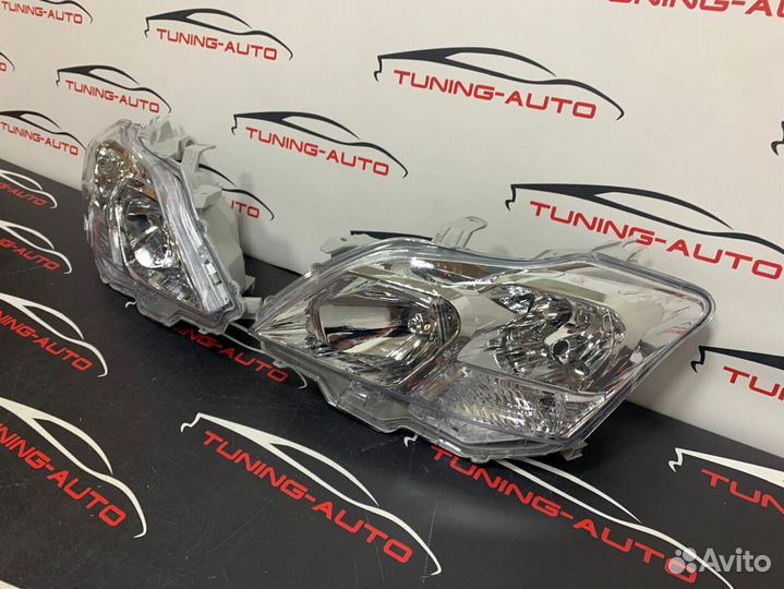 Фары на Premio 260 светлые хром