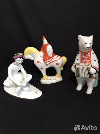 Статуэтки фарфоровые, гипсовые СССР