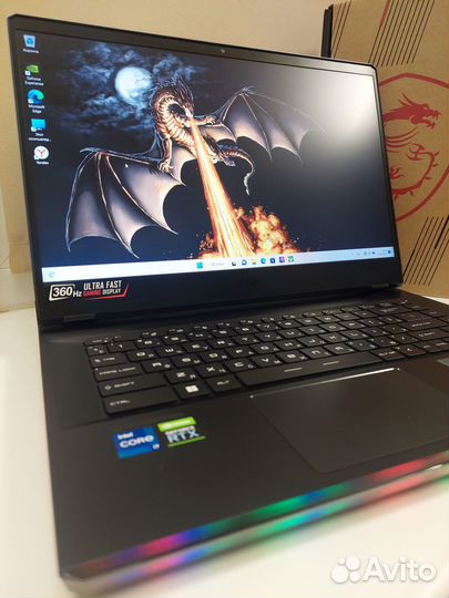 MSI Raider 15.6 240Гц i7-12700H RTX3070Ti 16Гб 1Tb