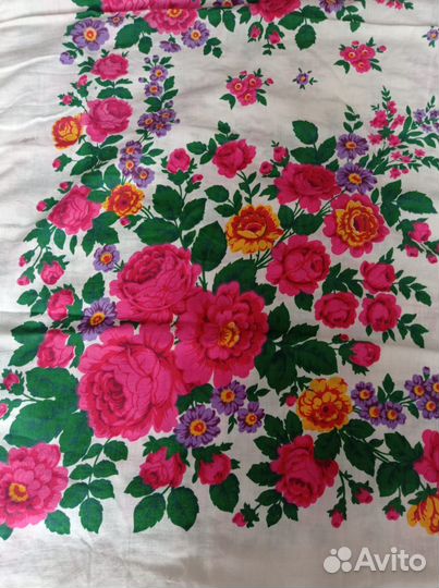 Платок шаль хлопок СССР