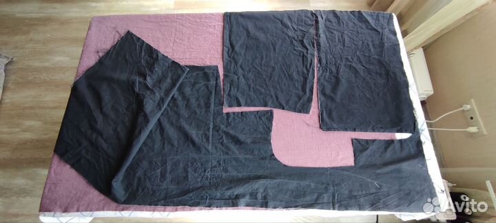 Конопляная ткань. Отрез ткани