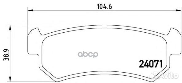 Колодки тормозные P10001 Brembo