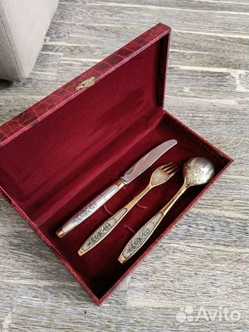 Набор столового серебра 925 пробы