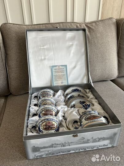 Сервиз чайный, Гжель, эксклюзивная редкость