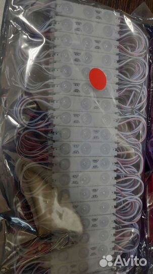 Светодиодные модули, тройные, красное свечение