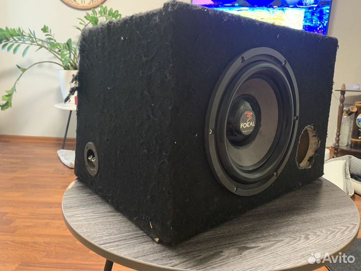Сабвуфер focal и усилитель моноблок Kicx