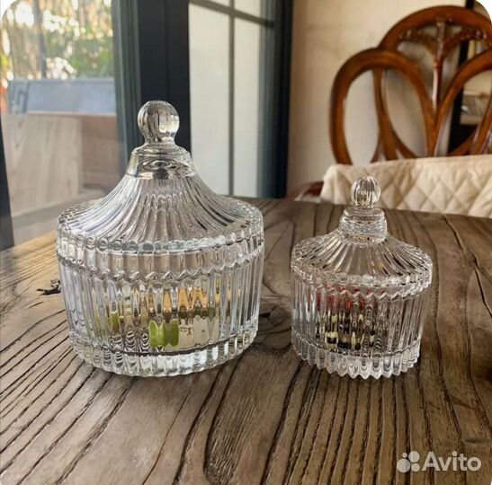 Набор Царских баночек из 3 шт, банки для сыпучих