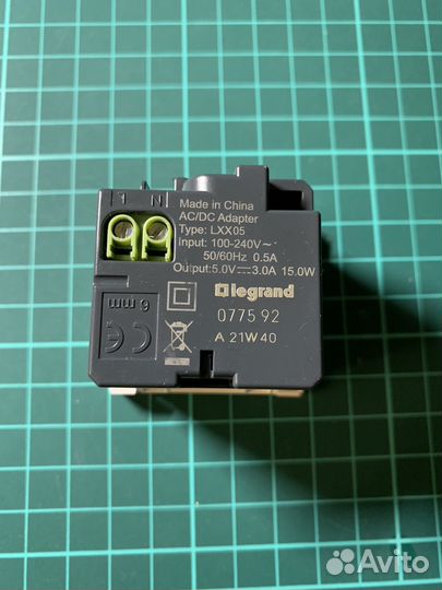 077592 Розетка USB-C+USB-A Legrand