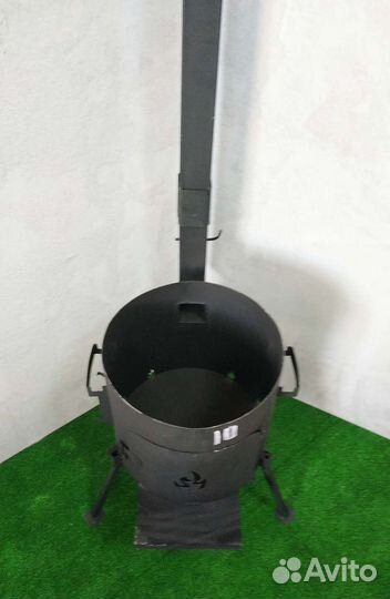 Печь на 10л со съёмными ножками и трубой