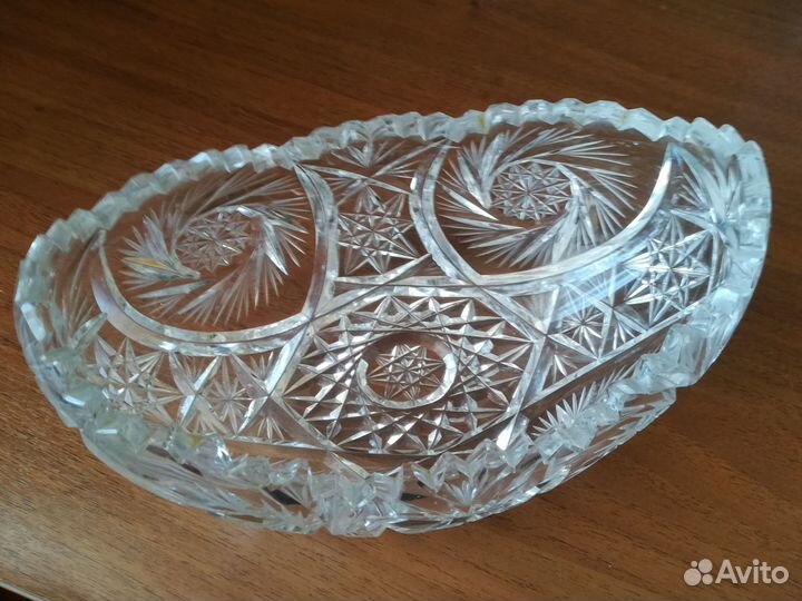 Конфетница хрустальная гдр