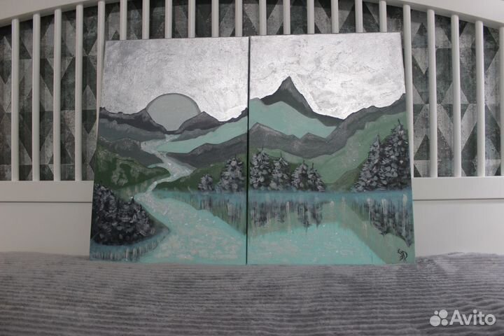 Картины маслом 60х80 (цена за две картины)