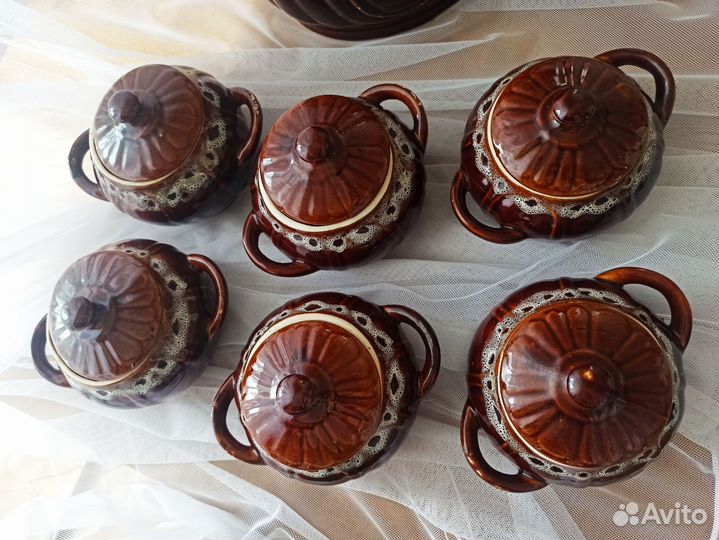 Керамические горшки супница