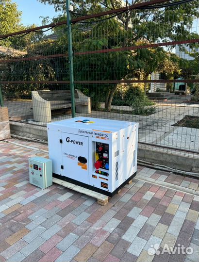 Генератор дизельный 12 kW G-power трехфазныйDG1300