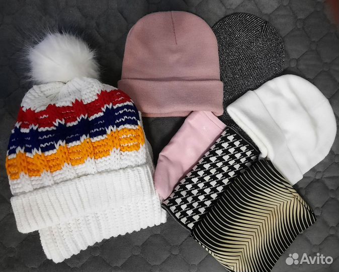 Зимние шапки, шарфы