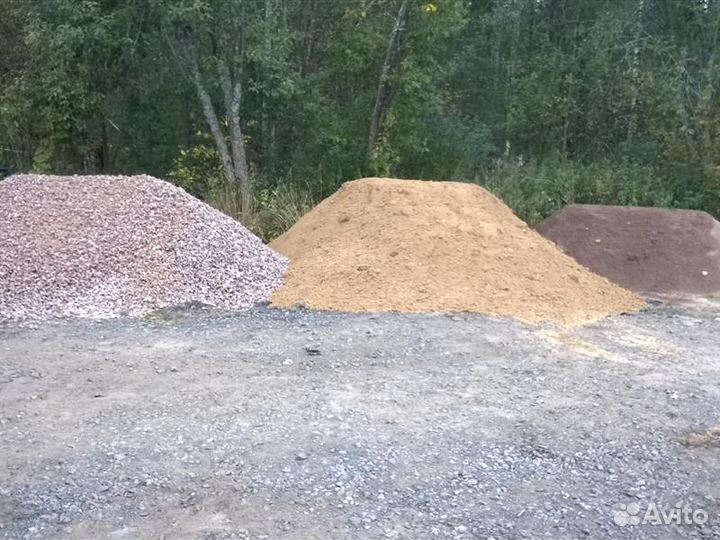 Доставка песка, щебня грунта