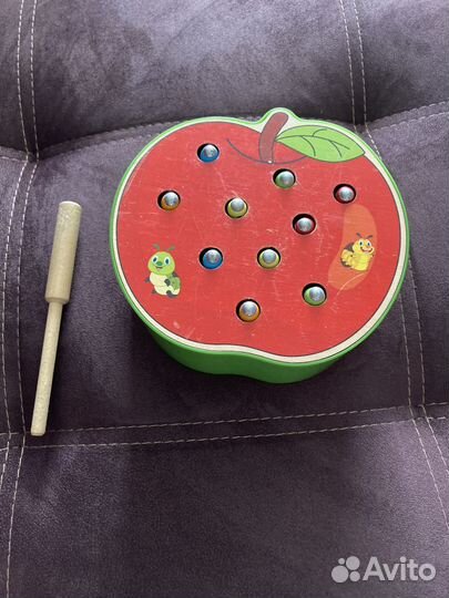 Магнитная рыбалка червячки, сортер для малышей