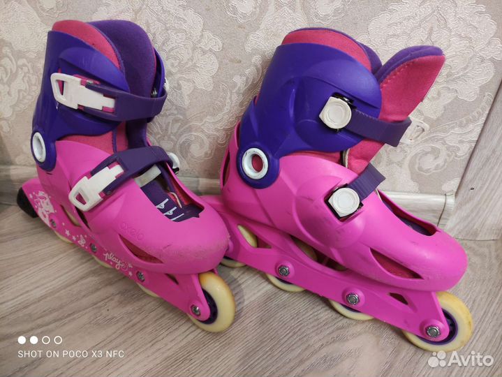 Роликовые коньки детские раздвижные