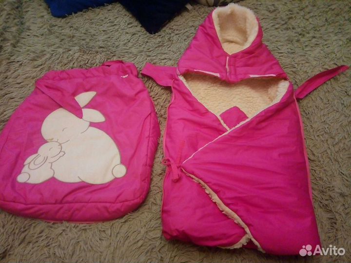 Конверт на выписку для девочки зима