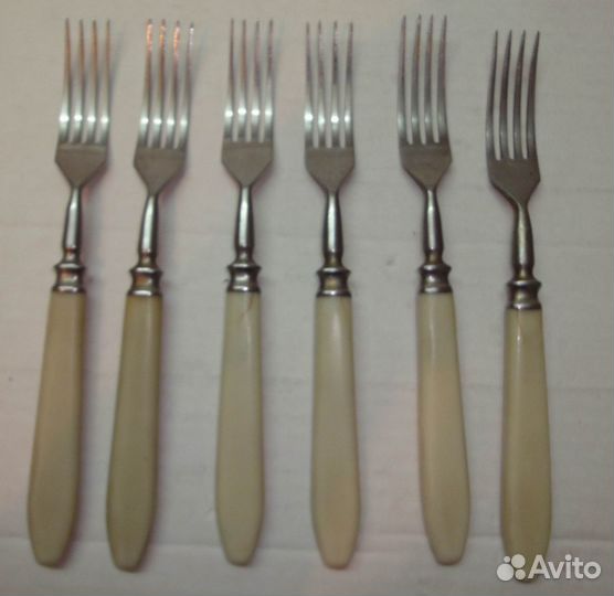 Ножи 6 шт + вилки 6 шт нержавейка