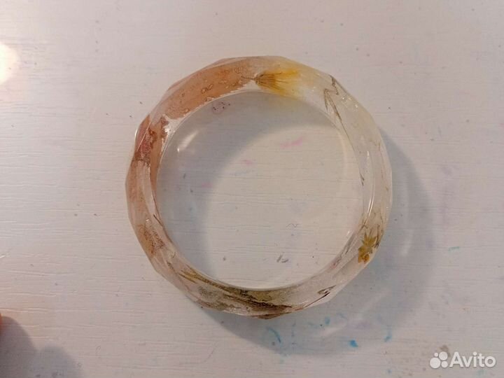 Браслет и кольцо из эпоксидной смолы