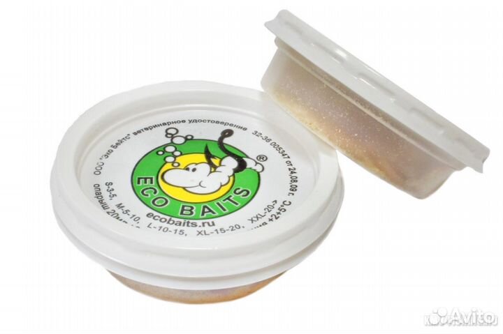 Опарыш белый с лого Bio Baits