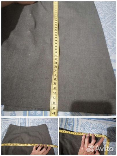 Прямые серые юбки для учёбы