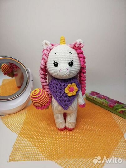 Новая игрушка ручной работы единорожка