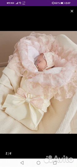 Конверт на выписку для девочки