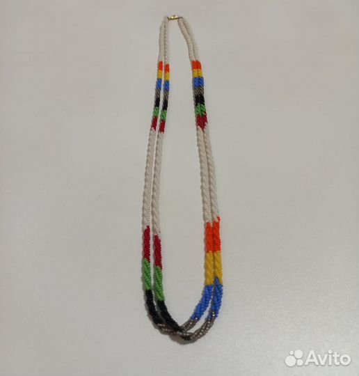 Винтажные бусы из бисера