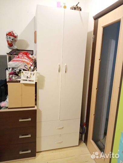 Кровать для девочки до 5 лет +шкаф